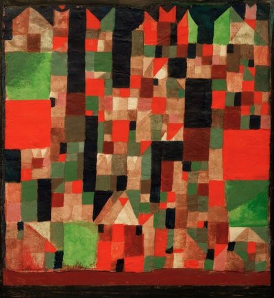 Cityscape (Red-Green Accents) by Paul Klee